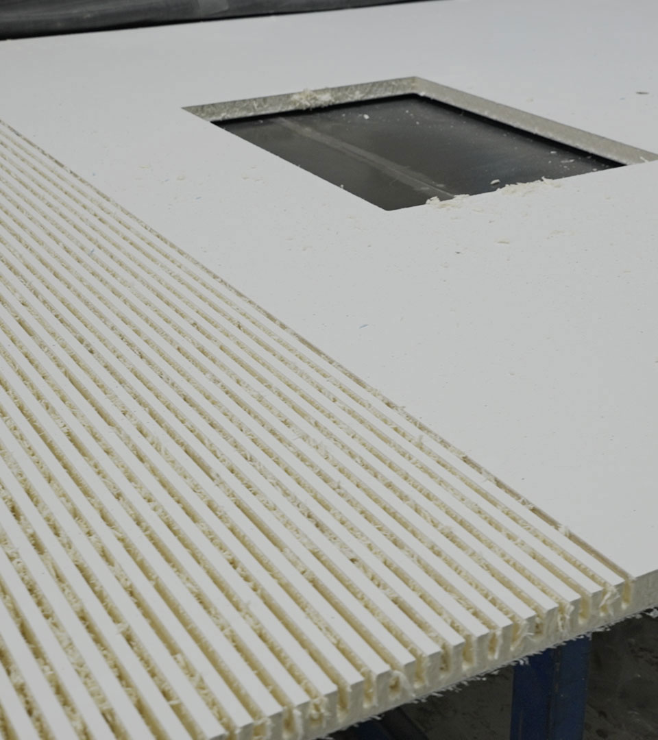Composite wall panels for caravans